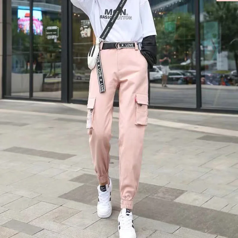 EACHIN женские свободные уличные штаны шаровары модные с высокой талией по