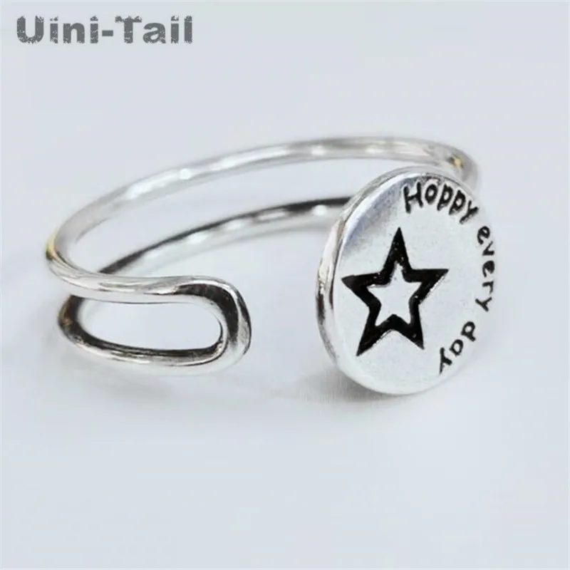 Uini-Tail горячая распродажа Новое 925 пробы Серебряное персонализированное кольцо с