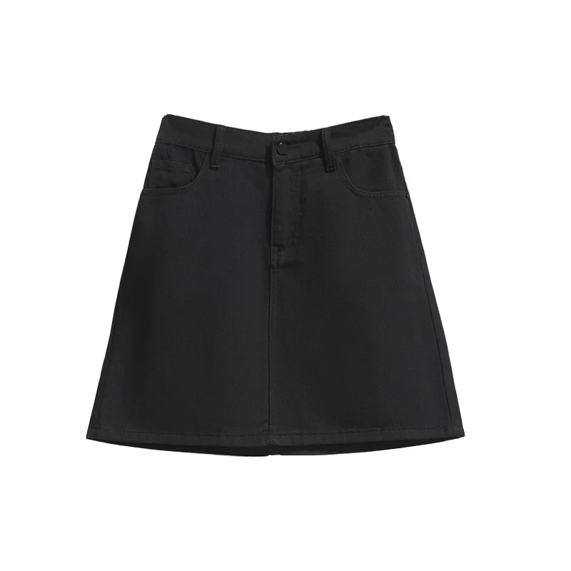 

Maxi Black Skirt Denim Korean Mini Skirts Womens 2021 Ladies Wrap Cute Korean Plus Size High Waist Summer Skirt Denim Women's