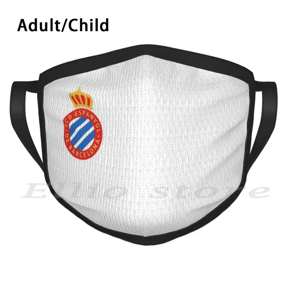 

Reial Club Deportiu Espanyol De Logo Европейский клуб для взрослых детей теплый шарф «сделай сам» маска Rcd Liga Испания Ldc Футбол Спорт первоклассный