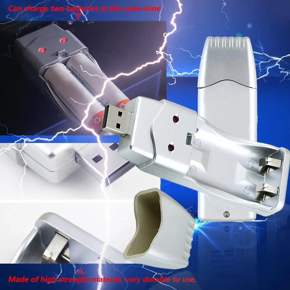 Новинка 2019 перезаряжаемая NiMH батарея AA AAA зарядное устройство USB большой емкости