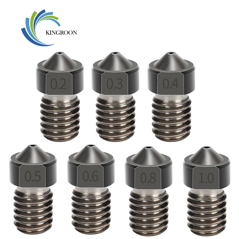 Жесткие стальные форсунки KINGROON E3D пресс форма экструзионная деталь резьбовые