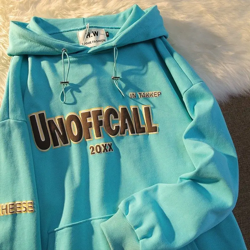 

New Letter Print Vintage Hoodies Women 2021 Aesthetic Harajuku Hooded Sweatshirt Pocket Oversized Hoodies Loose Streetwear ins