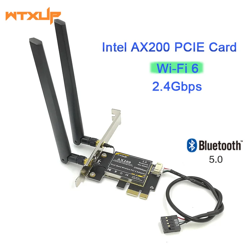 Ax200 Bluetooth 5 0 двухдиапазонный 2.4Gps 6-го поколения ax технология MU-MIMO ПК PCIE 1X wifi карта
