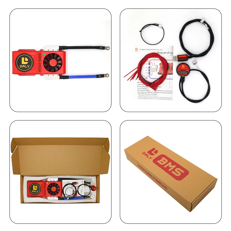 BMS LiFePO4 Li-Ion 100A CANBUS с вентилятором 3s 4s 8s 13s 16s 12V 24v 36v 48v LiFepo4 18650 daly smart |