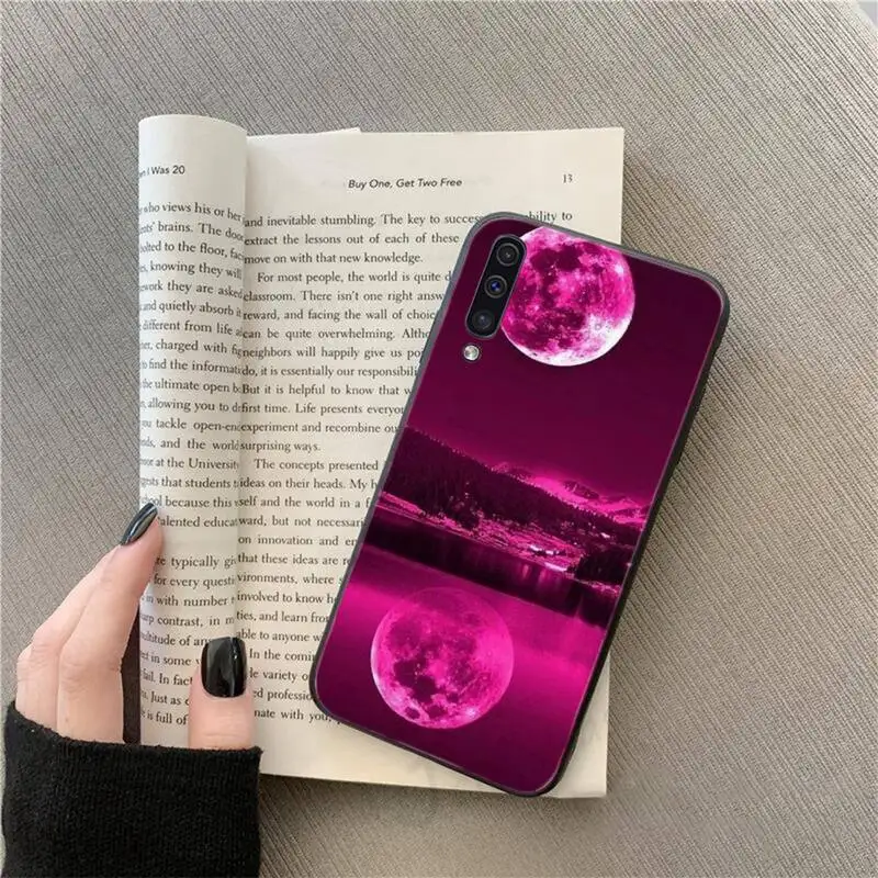 

white moon stars space astronaut Phone Case For Samsung galaxy S 9 10 20 A 10 21 30 31 40 50 51 71 s note 20 j 4 2018 plus