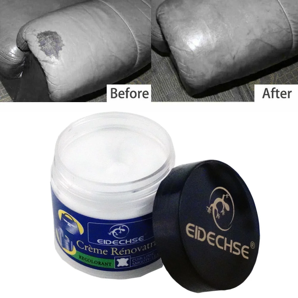

Newly Leather Vinyl Repair Filler Compound Cream for Leather Restoration Cracks Burns Car Seat Sofa Holes CLA88