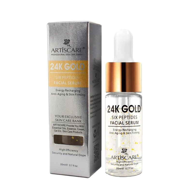 Новинка 24k Золотая сыворотка шесть пептидов отбеливающий увлажняющий с