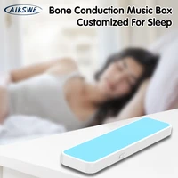 aikswe bone conduction bluetooth music box wireless portable speaker stereo bass under pillow improve sleep for tiktok facebook