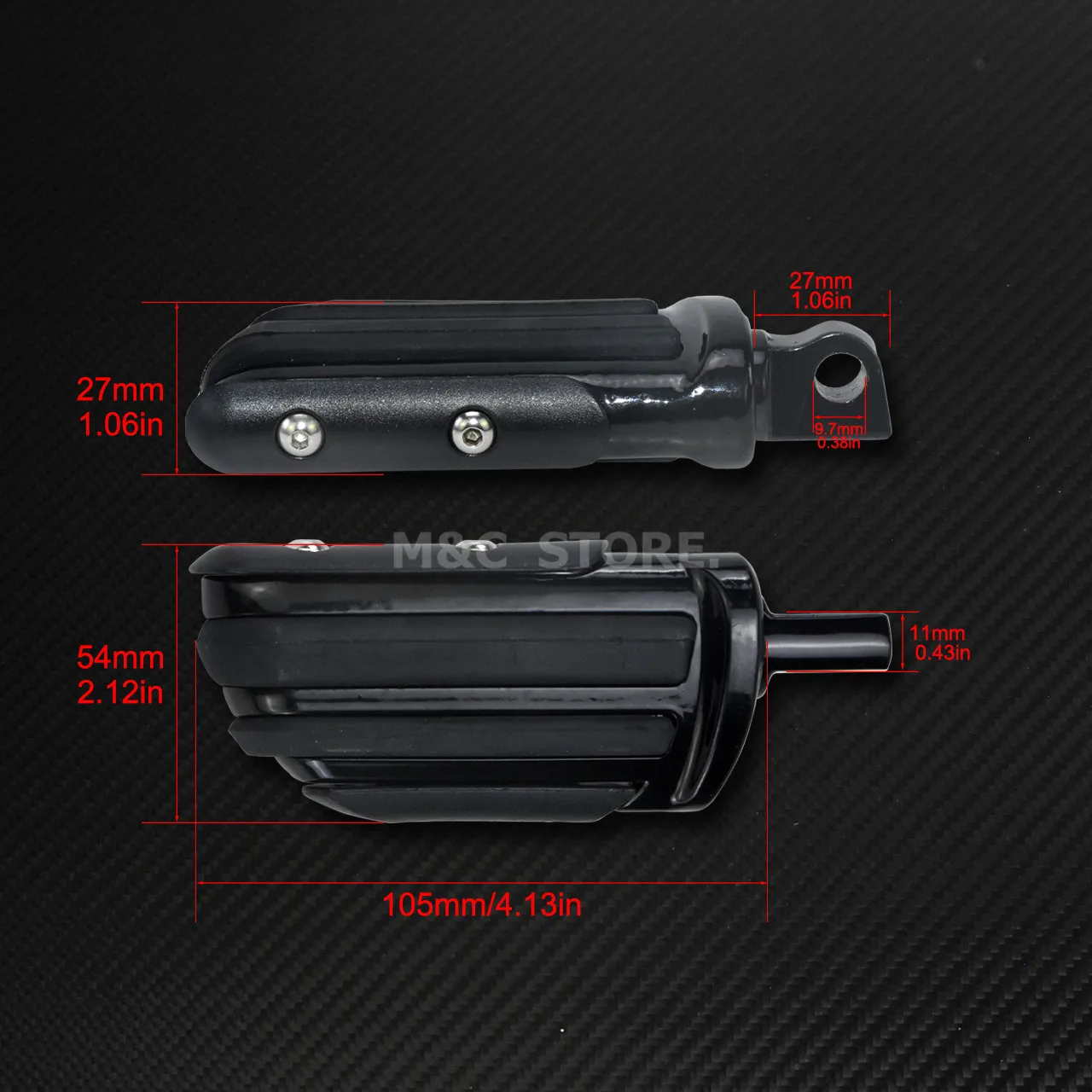 

Universal Motorcycle 10mm Highway Foot Peg Footrests For Harley Touring Street Road Glide Road King Sportster Dyna Softail