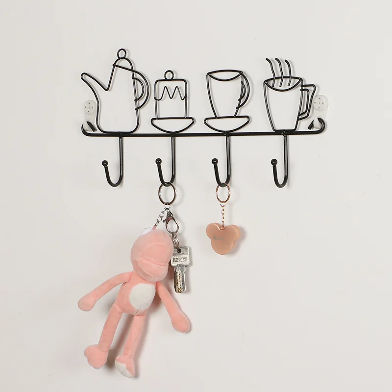 

Home Creative Wall Hanging Hooks Behind The Door Free-Punch Racks Bathroom Kitchen Supplies Clothes Rack Storage Clothes Hooks
