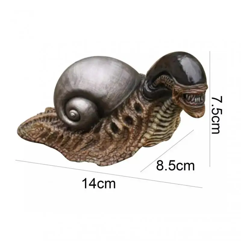 

Snail Figurines Vivid Snail Simulation Statue Snail Model Toy Animal Resin Doll Home Office Decor Ornament Friends Birthday Gift