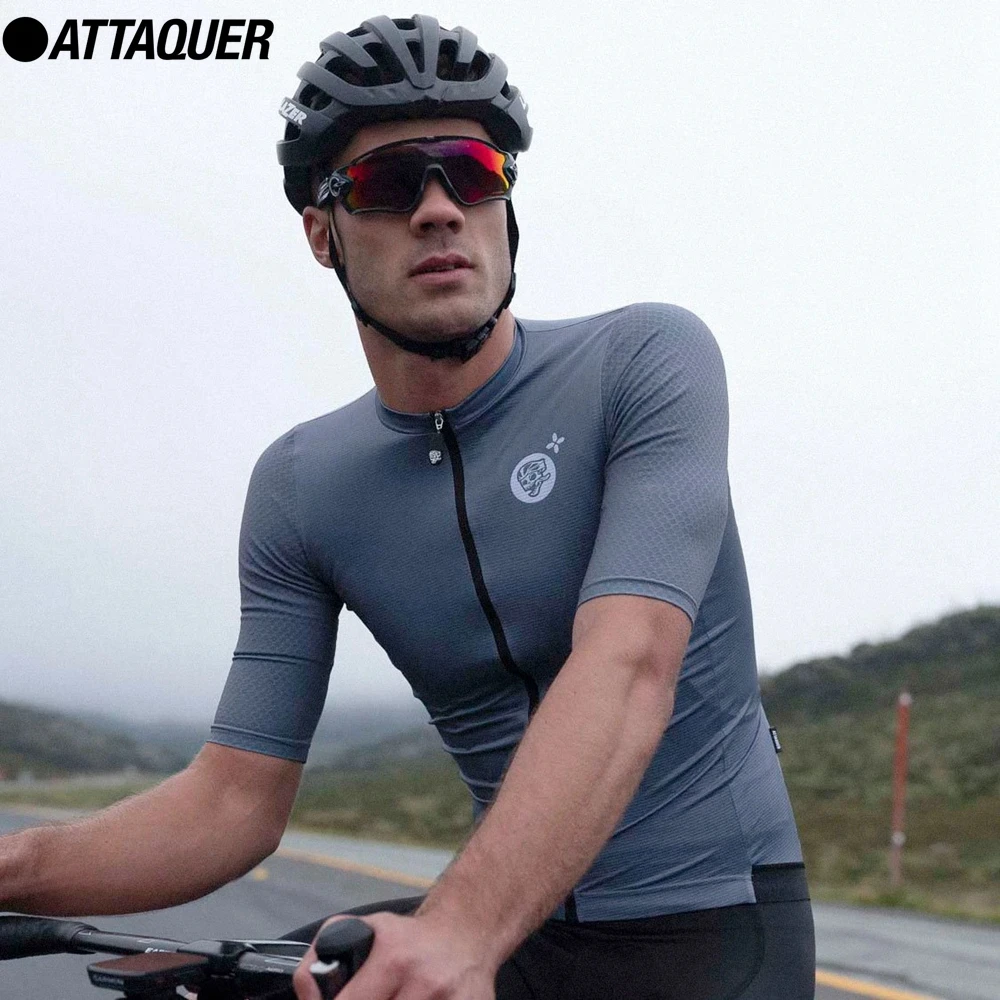 

2020 Attaquer Short Sleeve Cycling Jersey Men's Breathable MTB Gear Bicycle Jeresy Team Cycling Clothing Ropa Maillot Ciclismo