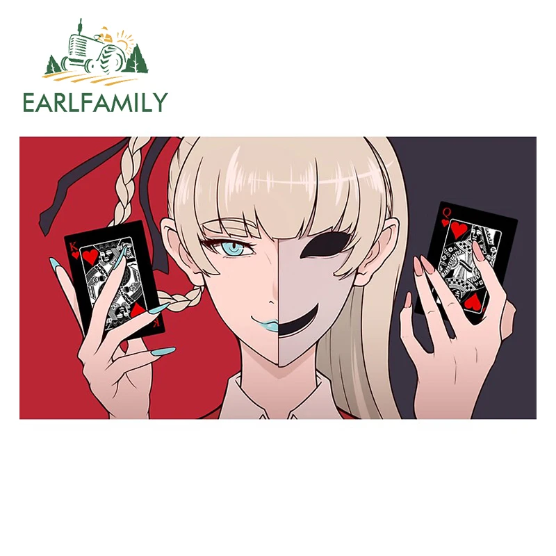 

EARLFAMILY 13 см x 7,4 см для Kakegurui Yumeko Jabami автомобильные наклейки интересная наклейка защита двери автомобиля виниловая печать на заказ