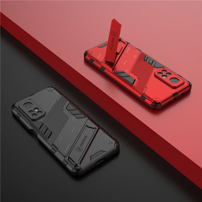 For Xiaomi Mi 10T Pro Cover For Mi 10T Pro Case Punk Shockproof Kickstand Fashion Holder Back Cover For Mi 10T Pro Lite Fundas