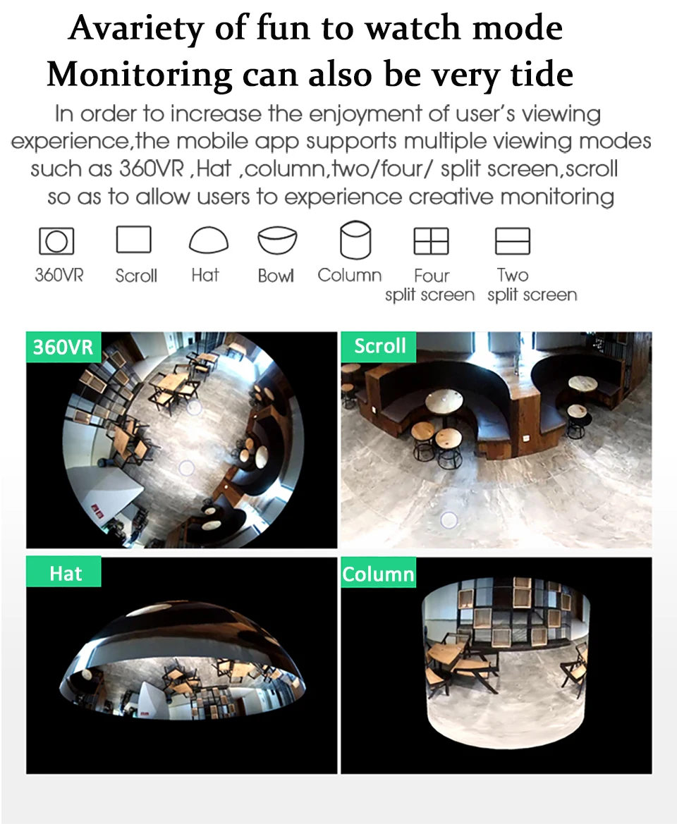 AOUERTK светодиодный светильник 960P WiFi CCTV рыбий глаз лампа ip-камера в форме лампы 360 градусов беспроводной панорамный день и ночь домашняя камера безопасности