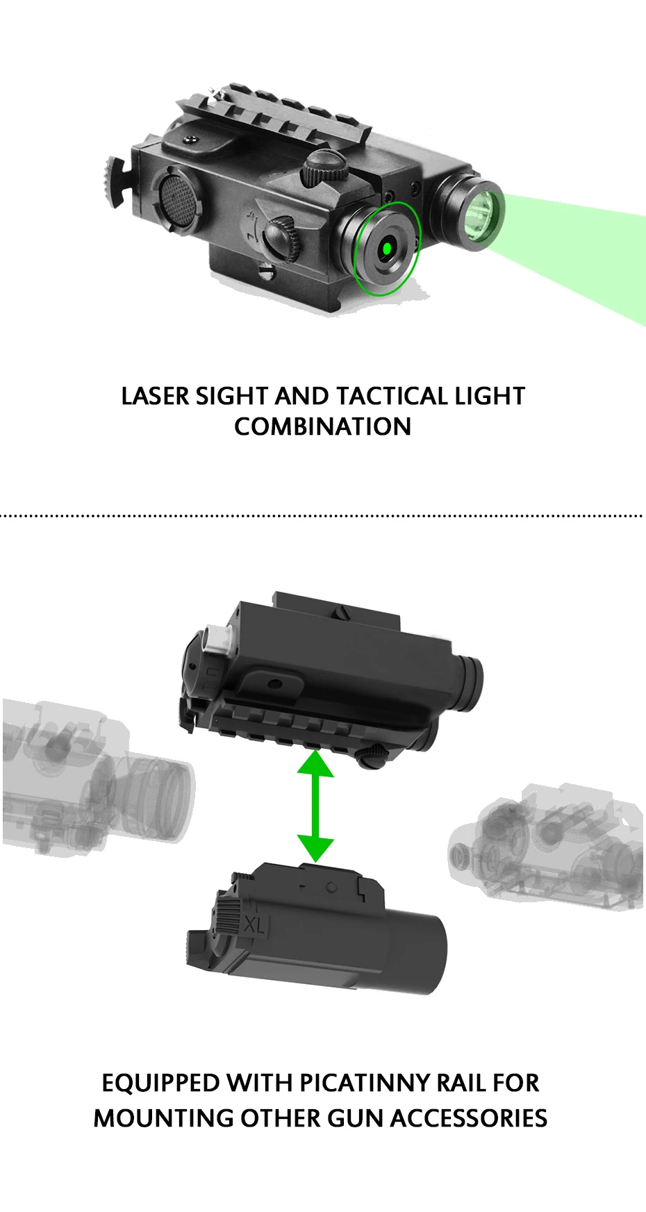 LASERSPEED военный тактический пикатинный фонарик для самообороны и инфракрасный лазерный прицел для винтовок 7,62 IR Lazer Pointer