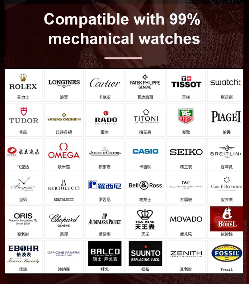 Роскошный одиночный двигатель для намотки часов 2/ 4 + 6 слотов автоматический