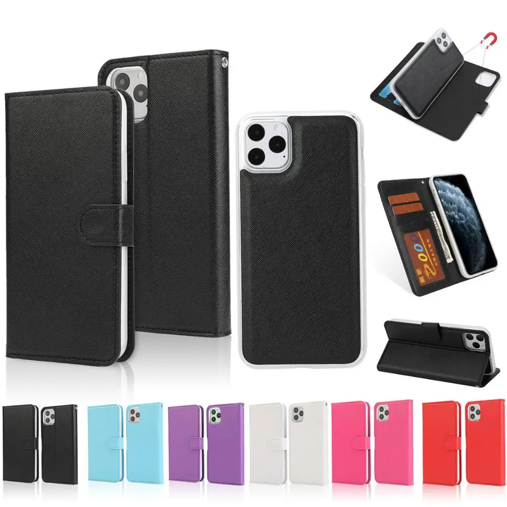 Для IPHONE 11/11 PRO/11 pro Max XR XS X 8 7 Plus 2in1съемный Магнитный кошелек кожаный чехол подставка