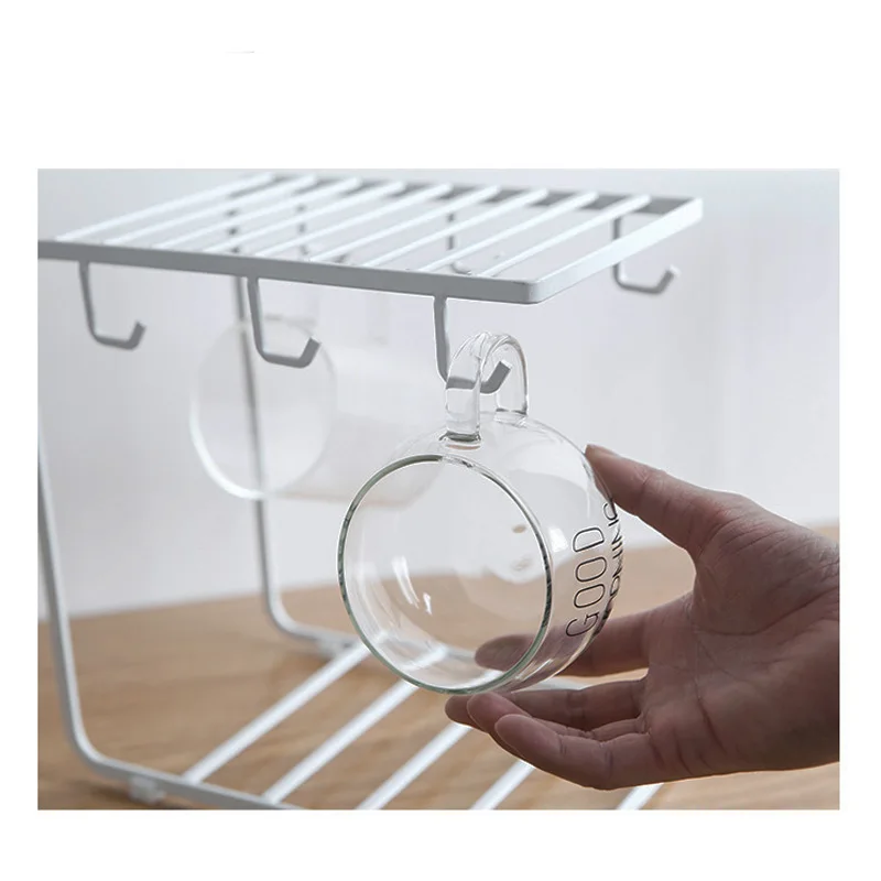 Металлический провод кофе держатель кружки чашки слив стеллаж для хранения