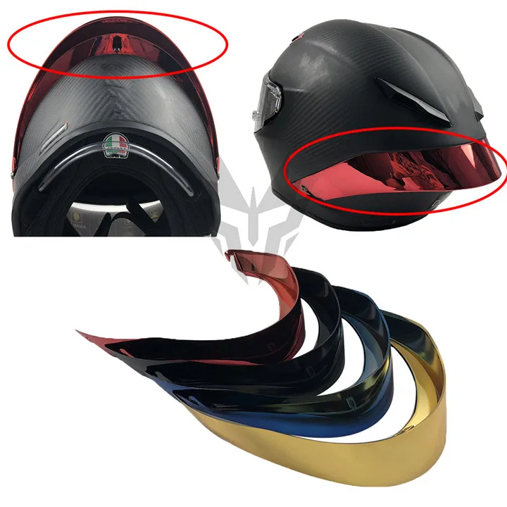 

Golden/blue red Motorcycle Rear trim helmet spoiler case for AGV Pista GP RR