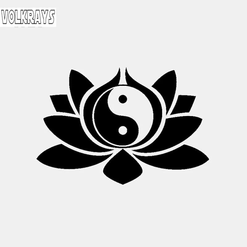 Volkrays индивидуальная Автомобильная наклейка Лотос цветок фотобуддизм Йога