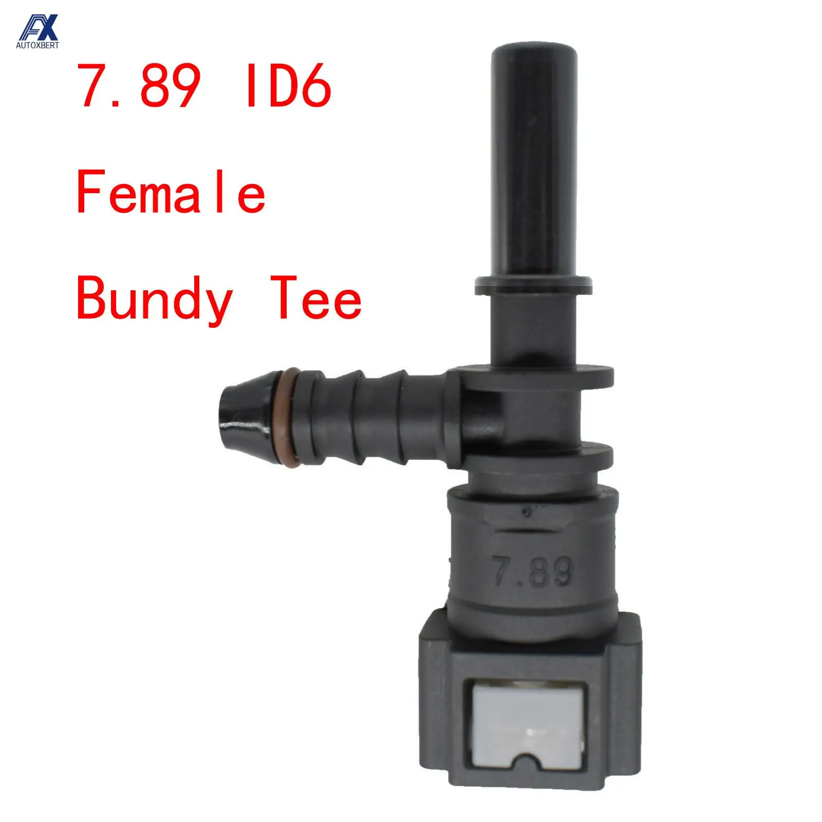 

7.89 ID6 Auto Car Fuel Line Bundy Tee Hose Coupler Nylon Motorcycle Hose Coupler Quick Release Connect Connector Car Accessories