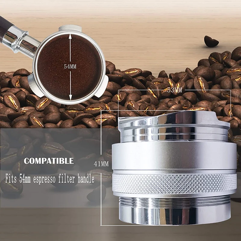 

53mm Coffee Dispenser Compactor and Manual Compactor Suitable for 54mm Breville Portafilter Dual Head Coffee Tamper