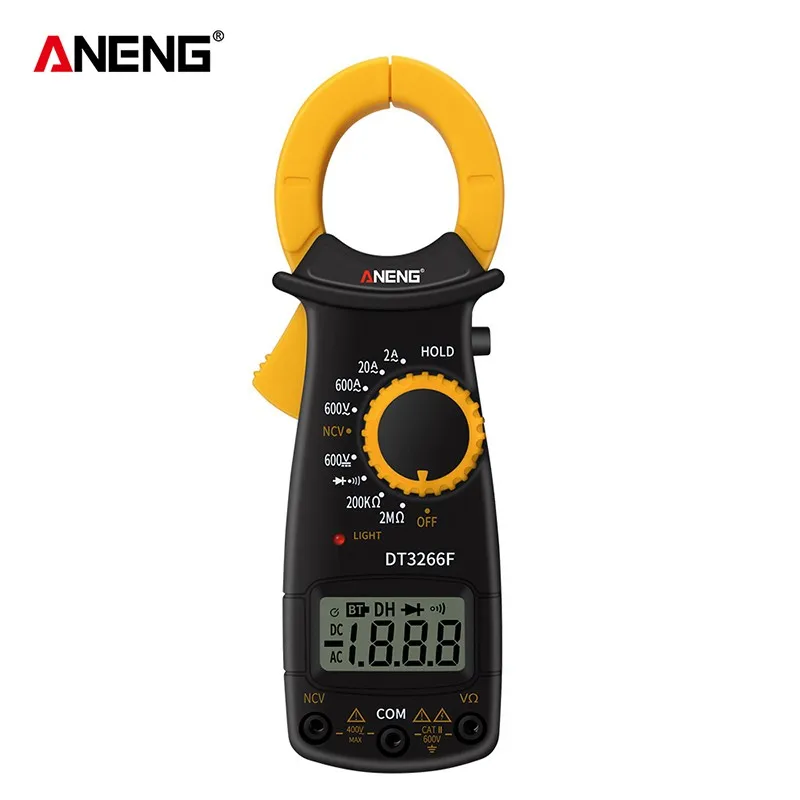 ANENG DT3266F мини цифровой мультиметр зажим Портативный Ручной ЖК дисплей AC/DC