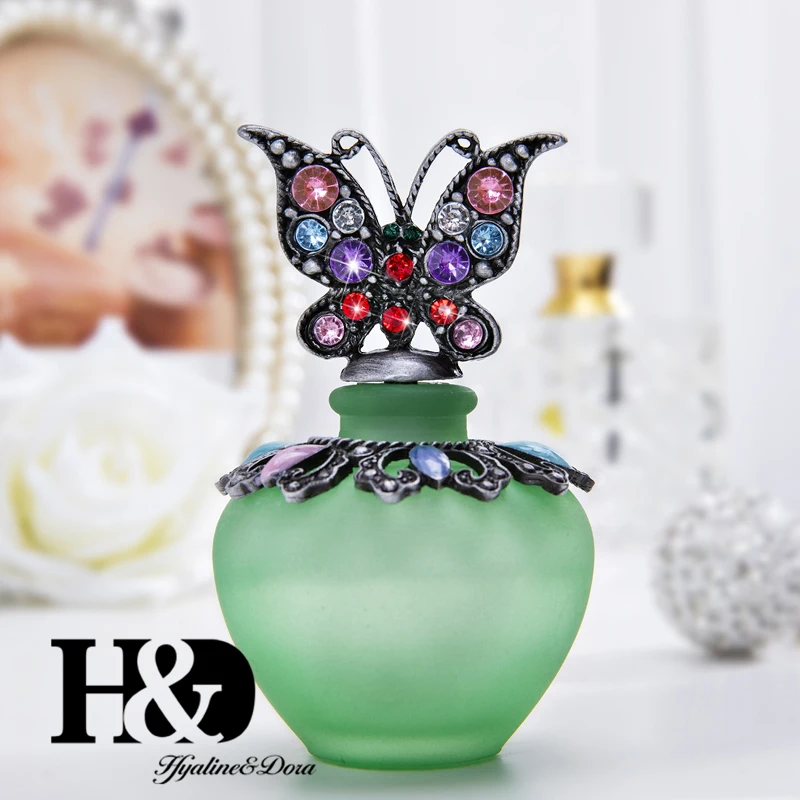 H&D, 15 стилей, пустые многоразовые флаконы для духов, Ретро стиль, матовое стекло, тонкий ароматизированный ароматизатор, контейнер для эфирных масел, Декор, подарок для девушек
