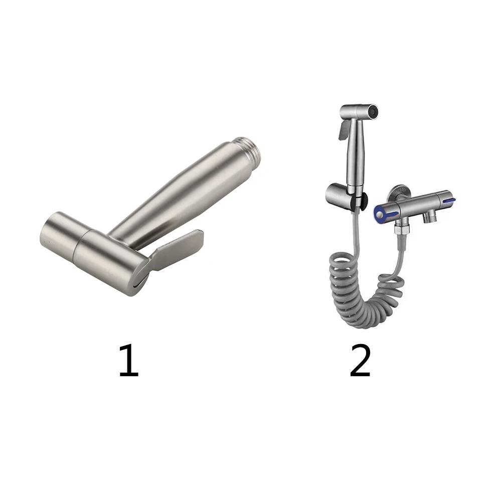 

Toilet Bathroom Shower Shattaf Personal Hygiene Body Hose Holder Pressurized With Faucet Bidet Sprayer Set Multifunction Wash