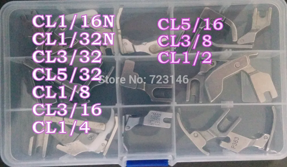 

NO:2 SET FOOT Industrial Sewing Machine Presser Foot FEET for Brother Juki for Mitsubishi Nakajima Rex for Singer Siruba Toyota