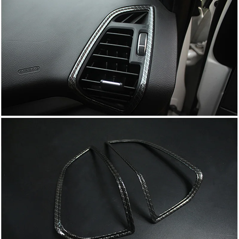

Car Interior Air Conditioner Outlet Vent Grille Chrome Decoration Strip Air outlet decoration frame For Ford Kuga 2013-2019