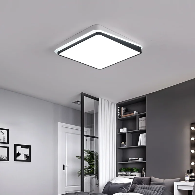 Minimalism Modern Led Ceiling Lihgts For Living room Bedroom lights lampara techo White+Black Nordic led Lamp fixtures | Лампы и
