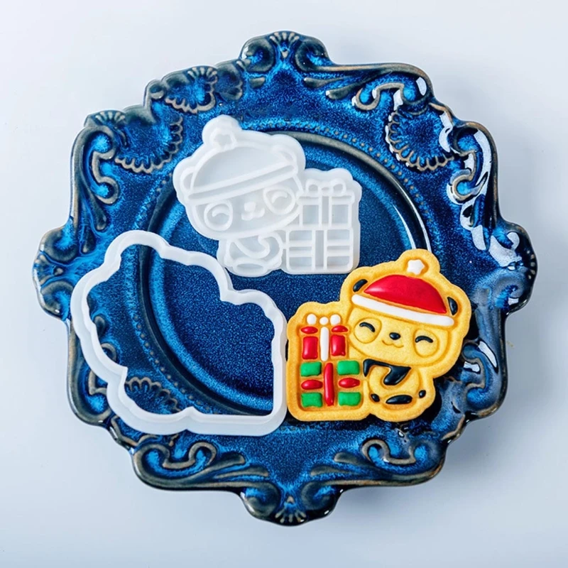 Кухонная форма для выпечки печенья Рождественская серия в виде панды