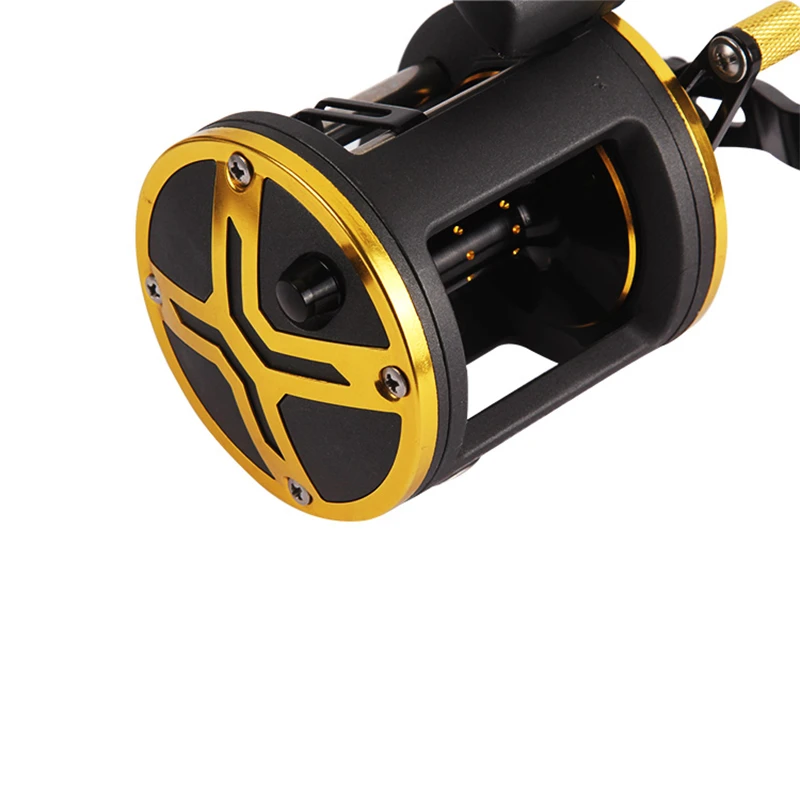 7BB цифровой Дисплей барабан катушка спиннинга для морской рыбалки литой колеса