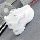 Женские массивные кроссовки, Модные дышащие кроссовки на платформе, Белая обувь, женская повседневная обувь, женская спортивная обувь womenzrf6