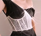 Новинка, женский кружевной жилет на шнуровке, повседневные сексуальные однотонные топы, облегающая прозрачная одежда без рукавов