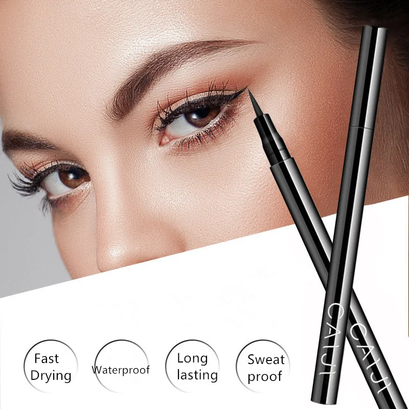 2021 Черная Подводка для глаз быстросохнущая водостойкая ручка Точная долговечная