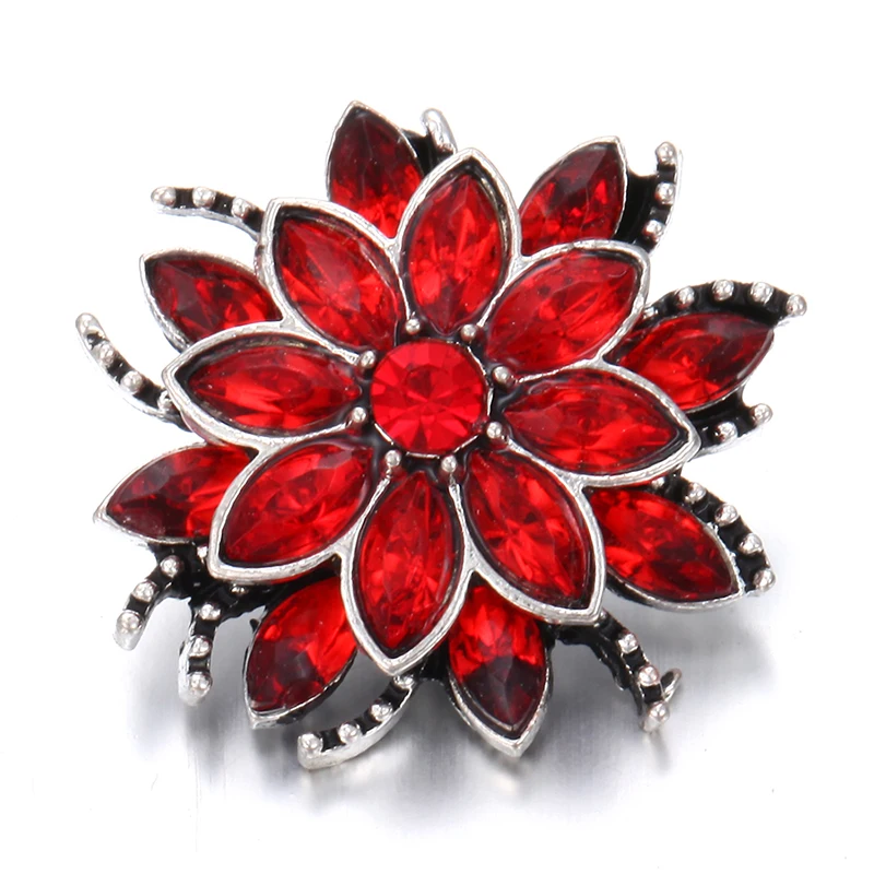 6 шт./лот смешанные красные стразы Любовь Сердце Сова 18 мм металлические кнопки