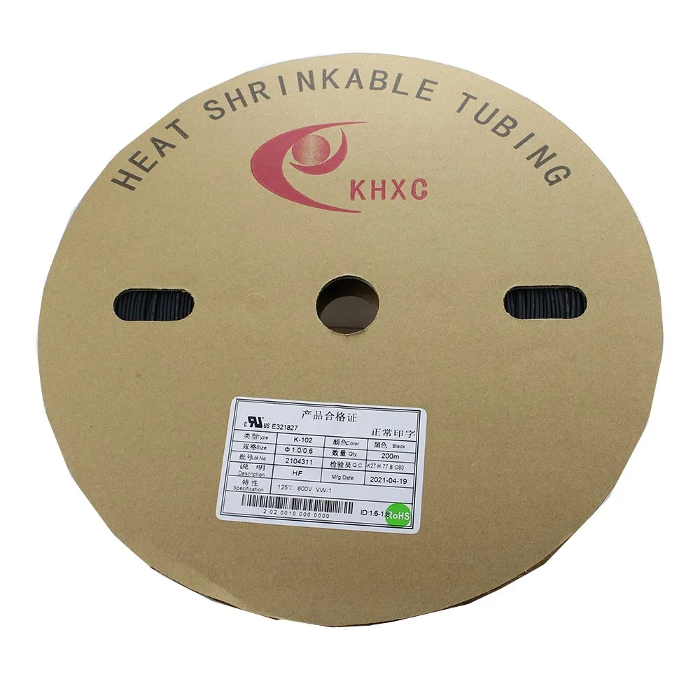 Термоусадочная трубка 2:1 черная диаметр 1 2 3 5 6 8 10 мм