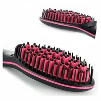 Electric Hair Straightener Brush Ionic Hair Straightening 6