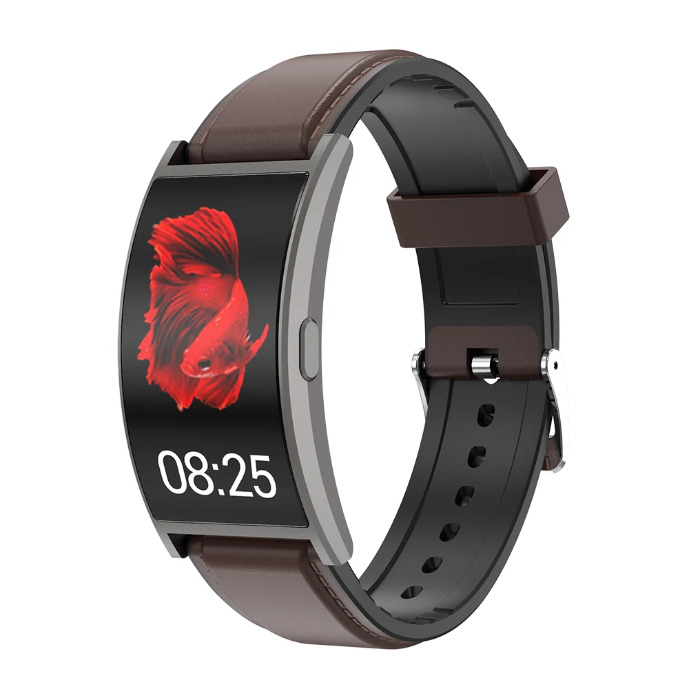 Новинка 2020 умные часы с изогнутым сенсорным цветным экраном монитор пульса и