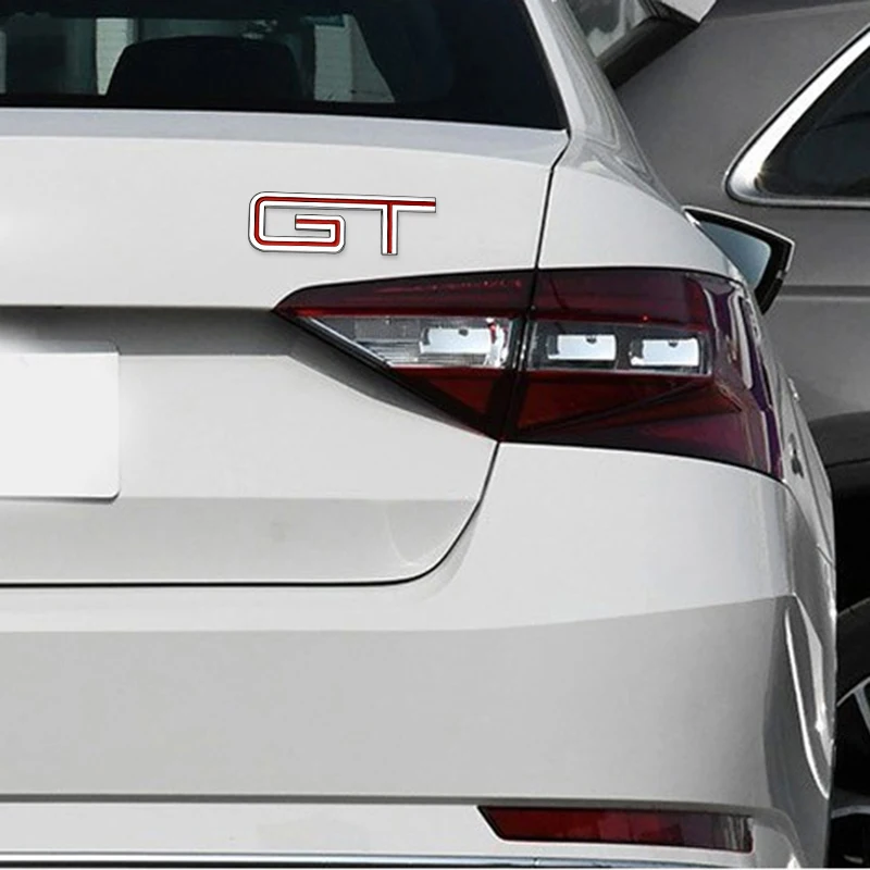 Автомобильный дизайн 3D металлическая хромированная эмблема GT наклейка на