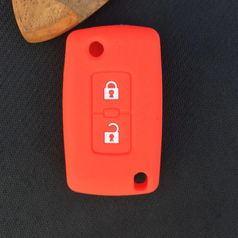 Чехол ZAD для автомобильного ключа с 2 кнопками силиконовый защитный чехол Mitsubishi
