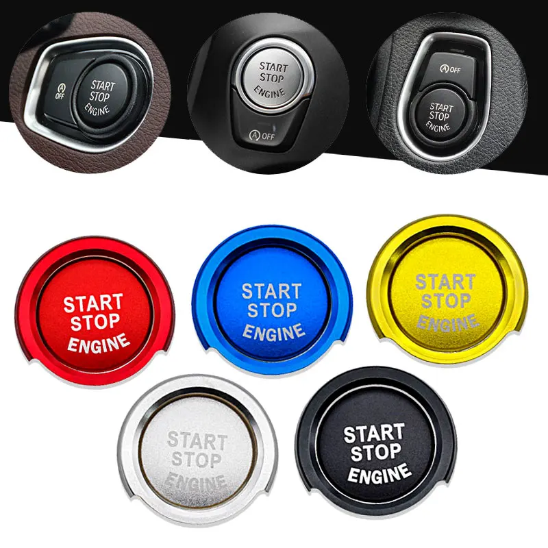 

Engine Ignition Push Start Stop Ring Stickers Case Cap For Bmw E46 E60 E39 F20 F21 F30 F31 F10 Button Interior Accessories Cover
