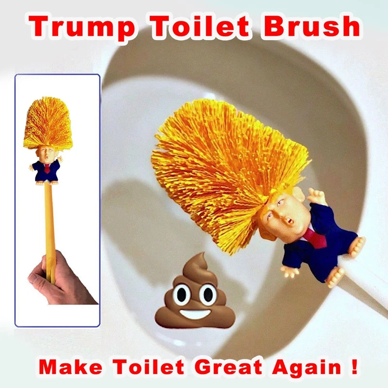 Дональд Трамп туалетная щетка чаша кляп подарок ручной работы для черной пятницы