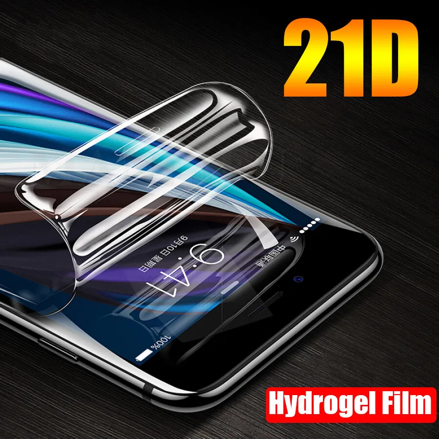 3 шт. Передняя Гидрогелевая пленка для iPhone 12 mini 11 Pro Max SE 2020 мягкая на X XR XS защита