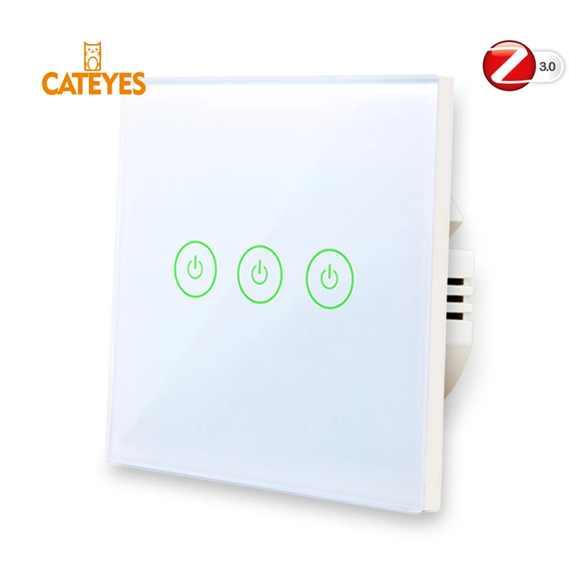 Cateyes Tuya Zigbee 3 0 нейтральный провод 1 2 банды настенный выключатель Alexa Google Домашний