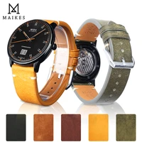 retro calf leather watch band bracelet 20mm 22mm for samsung galaxy watch 42 46mm high end cowhide watch straps for huawei gt2